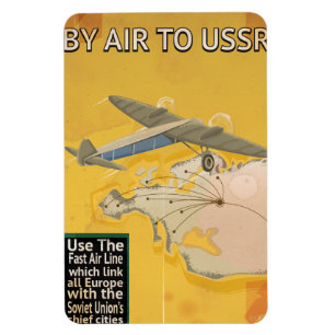 USSR Soviet Vintage Travel Poster Magnet