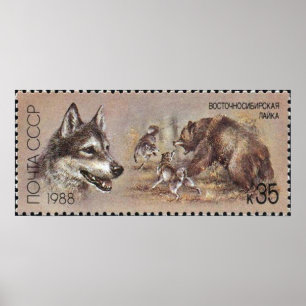 USSR ~ Stamp Poster Hunting Dog 05