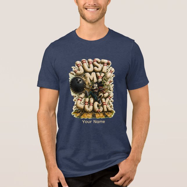 ust Roll With It Personalised Funny Sushi Lover  Tri-Blend Shirt (Front)
