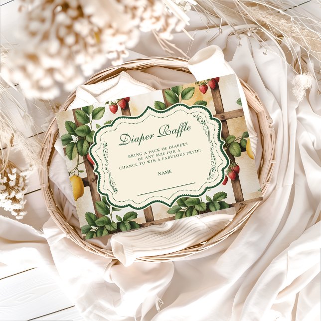 ustic Citrus Strawberry Diapper Raffle Enclosure Card (Creator Uploaded)