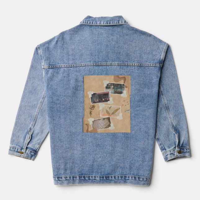ustom Back Printed Denim Jacket | Unisex Jean Jack (Back)