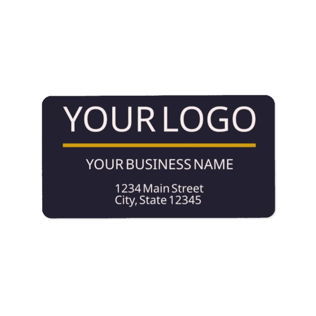 ustom Return Address Label Template (Front)