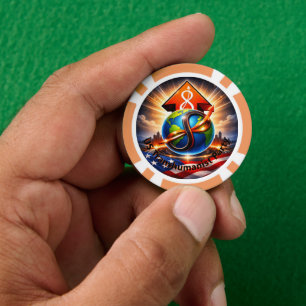 USTP Transhumanist Party Challenge Coin Poker Chips