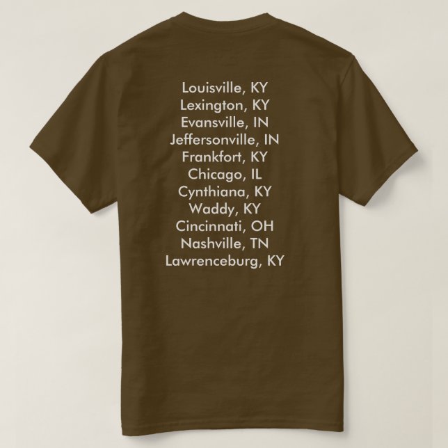 Usual Suspects Band World Tour Shirt (Design Back)