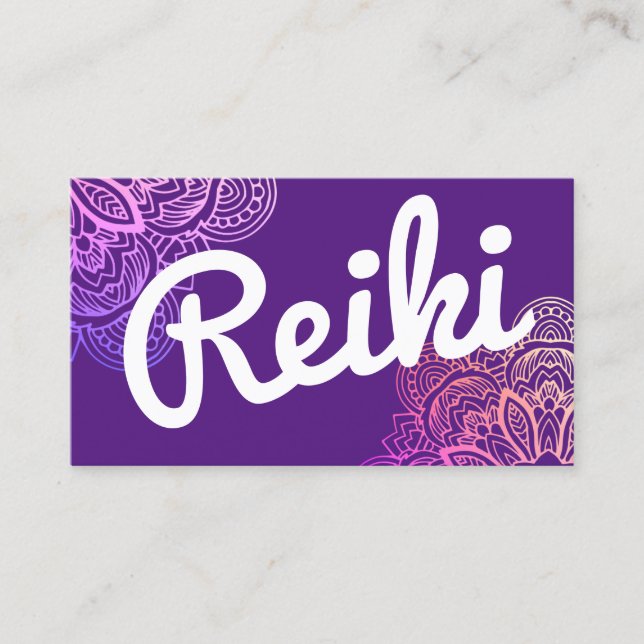 Usui Reiki Practitioner/Instructor Business Card (Front)