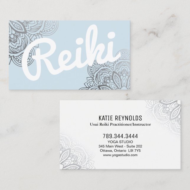 Usui Reiki Practitioner/Instructor Business Card (Front/Back)