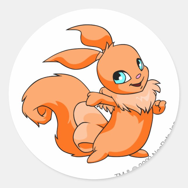 Usul Orange Classic Round Sticker (Front)