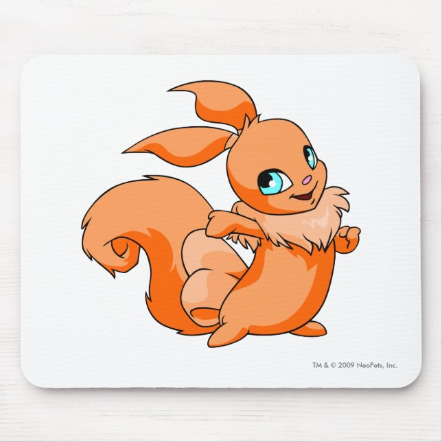 Usul Orange Mouse Mat (Front)