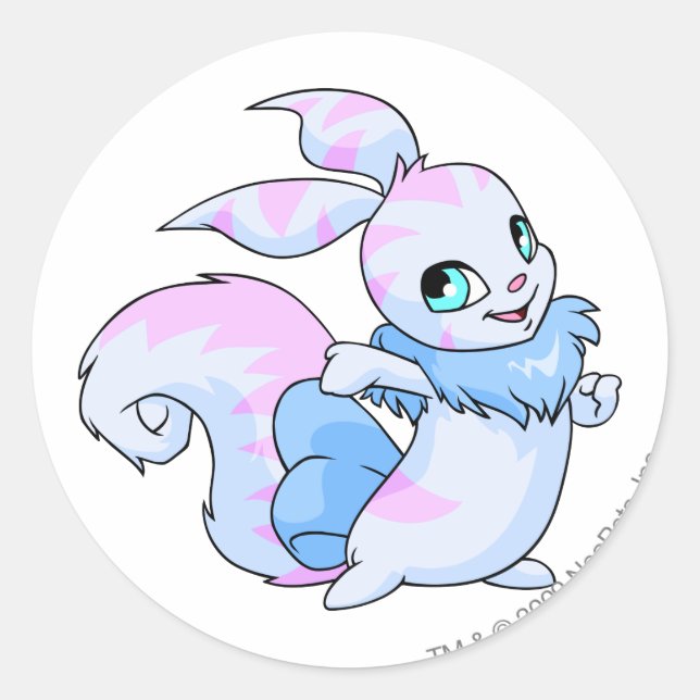 Usul Striped Classic Round Sticker (Front)