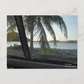 USVI St Thomas from a beat up jeep Postcard