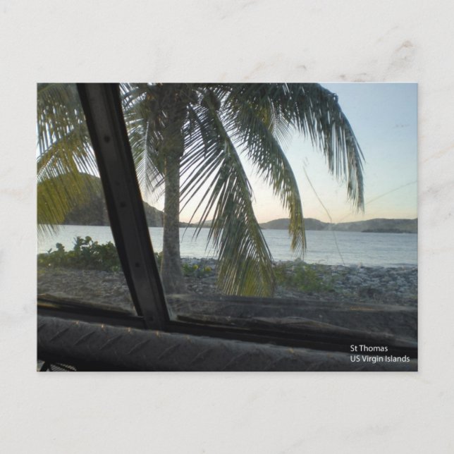 USVI St Thomas from a beat up jeep Postcard (Front)