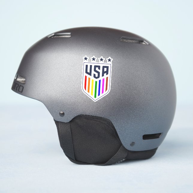 USWNT PRIDE -LGBTQ FANS FLAG  (Helmet Side)