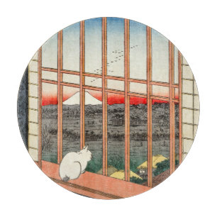 Utagawa Hiroshige - Asakusa Rice fields Cutting Board