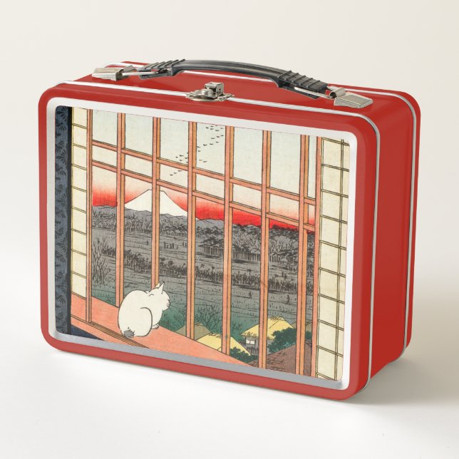 Utagawa Hiroshige - Asakusa Rice fields Metal Lunch Box (Front)