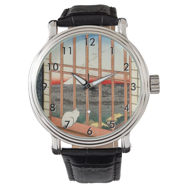 Utagawa Hiroshige - Asakusa Rice fields Watch (Front)