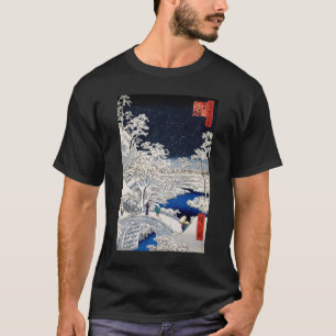 Utagawa Hiroshige - Drum Bridge at Meguro T-Shirt