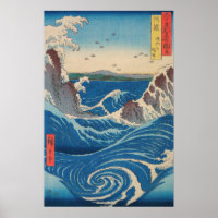 Utagawa Hiroshige - Naruto Whirlpool, Awa Province