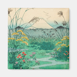 Utagawa Hiroshige - Otsuki Plain in Kai Province Magnet