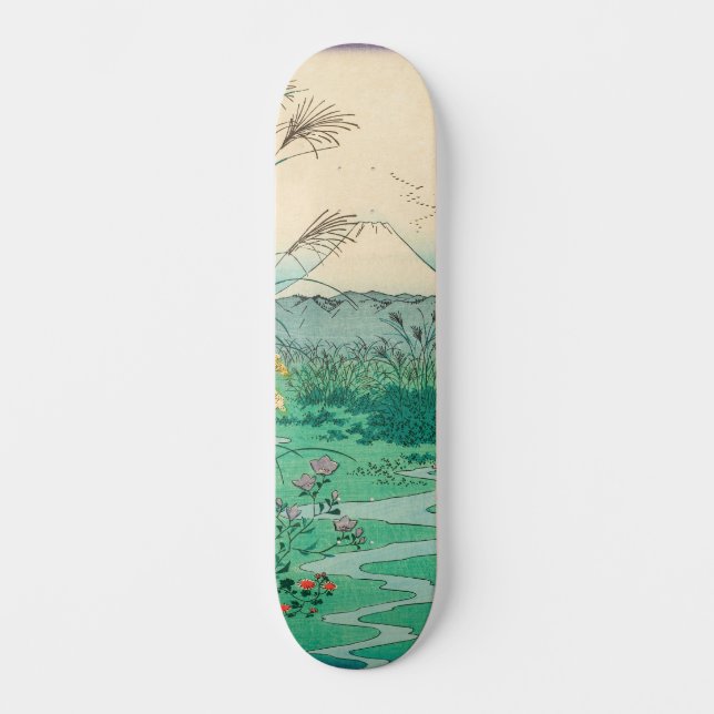 Utagawa Hiroshige - Otsuki Plain in Kai Province Skateboard (Front)