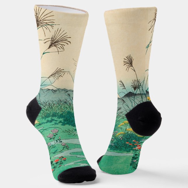 Utagawa Hiroshige - Otsuki Plain in Kai Province Socks (Angled)