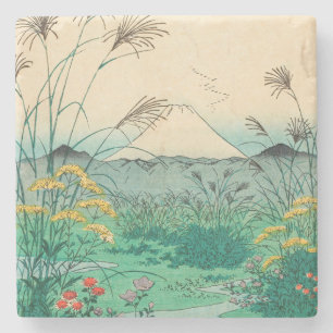 Utagawa Hiroshige - Otsuki Plain in Kai Province Stone Coaster