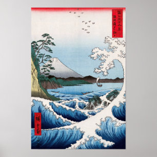 Utagawa Hiroshige - Sea off Satta, Suruga Province Poster
