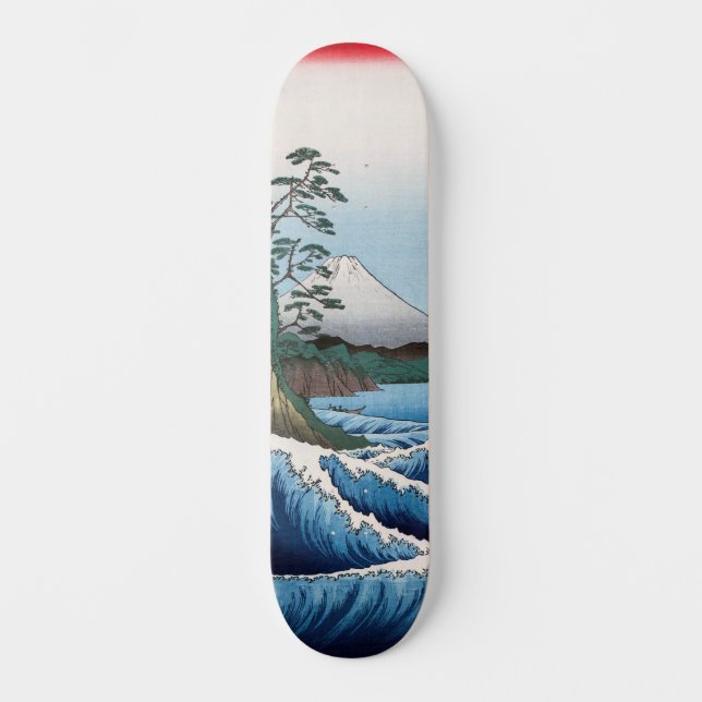 Utagawa Hiroshige - Sea off Satta, Suruga Province Skateboard (Front)