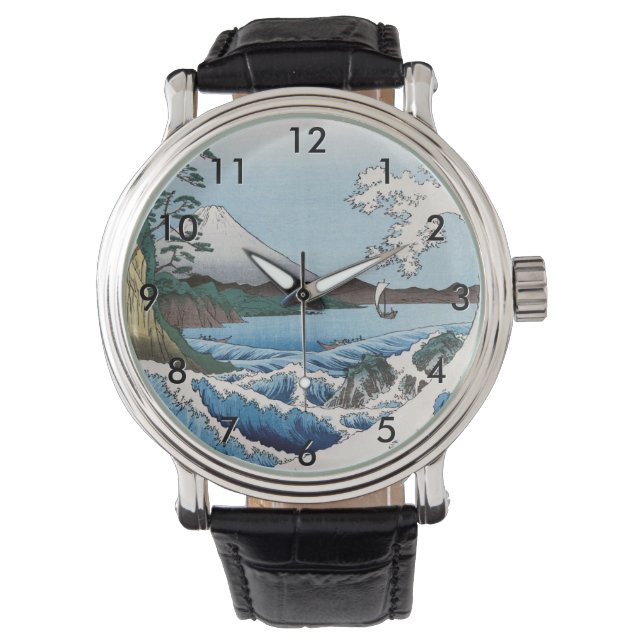 Utagawa Hiroshige - Sea off Satta, Suruga Province Watch (Front)