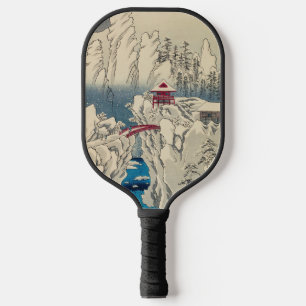 Utagawa Hiroshige - Snow on Mount Haruna Pickleball Paddle
