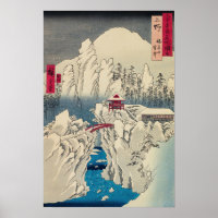 Utagawa Hiroshige - Snow on Mount Haruna