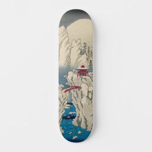 Utagawa Hiroshige - Snow on Mount Haruna Skateboard
