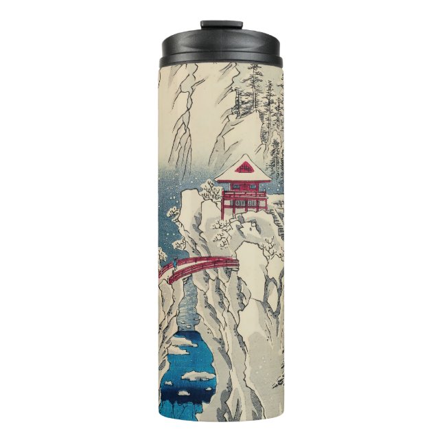 Utagawa Hiroshige - Snow on Mount Haruna Thermal Tumbler (Front)