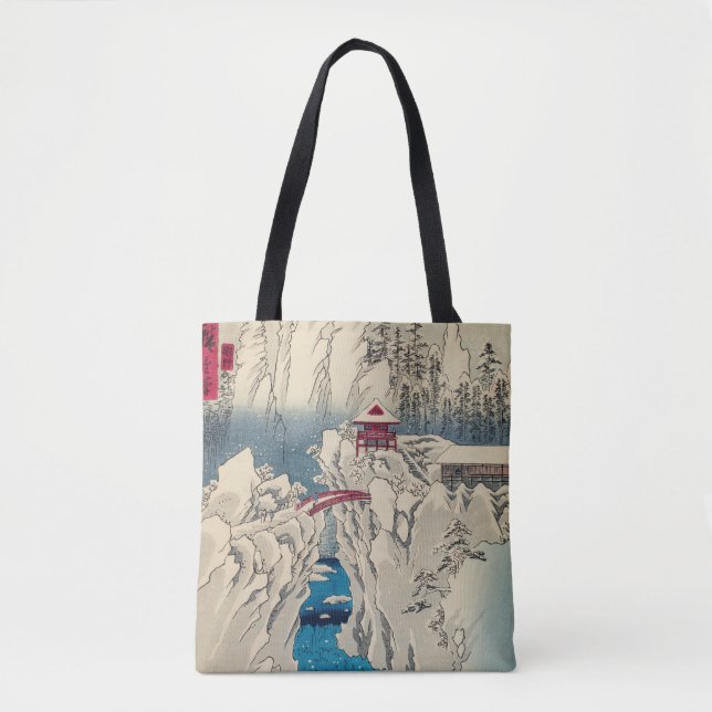 Utagawa Hiroshige - Snow on Mount Haruna Tote Bag (Front)