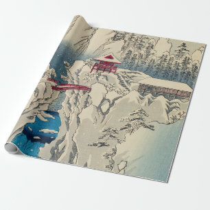 Utagawa Hiroshige - Snow on Mount Haruna Wrapping Paper