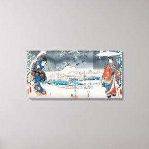 Utagawa Hiroshige - Tale of Genji Canvas Print
