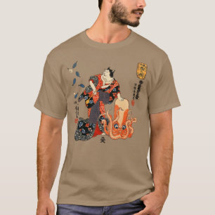 Utagawa Kuniyoshi, Cat Impersonating a Scene from T-Shirt
