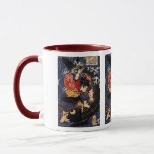 Utagawa Kuniyoshi, the ogre it is young carp Mug