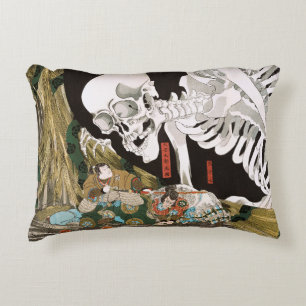 Utagawa Kuniyoshi Warrior vs. Ghost,Japanese Art Decorative Cushion