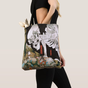 Utagawa Kuniyoshi Warrior vs. Ghost,Japanese Art Tote Bag