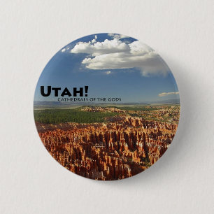 Utah 6 Cm Round Badge