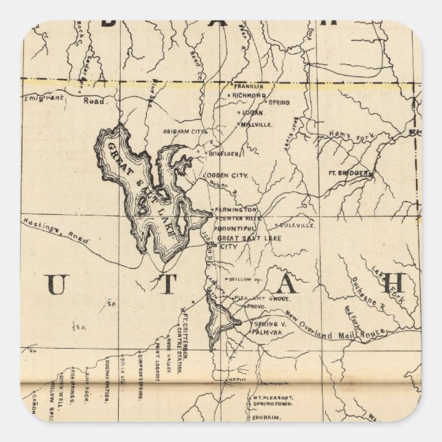 Utah 9 square sticker (Front)