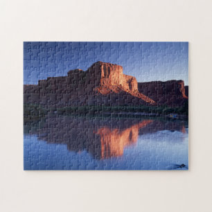 Utah, A mesa reflecting in the Colorado River 2 Jigsaw Puzzle