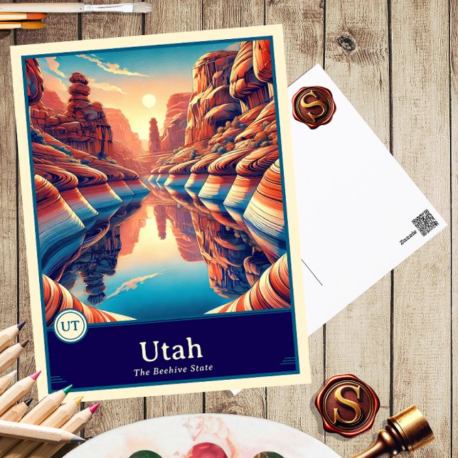 Utah | Anime Style Cel Shaded Postcard (Creator Uploaded)