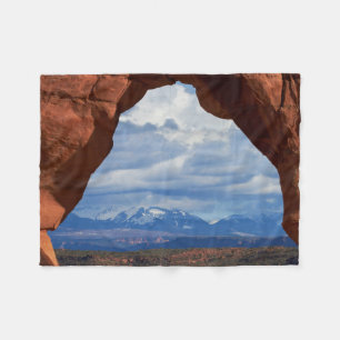 Utah, Arches National Park, Delicate Arch Fleece Blanket