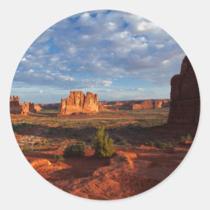Utah, Arches National Park, rock formations 1 Classic Round Sticker
