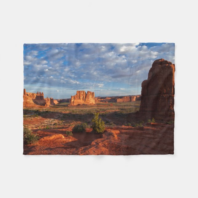 Utah, Arches National Park, rock formations 1 Fleece Blanket (Front (Horizontal))