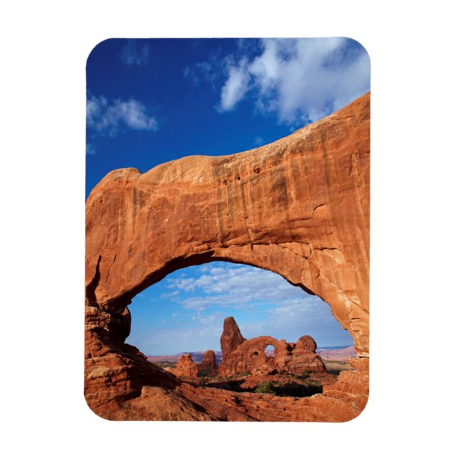 Utah, Arches National Park, Turret Arch 2 Magnet (Vertical)