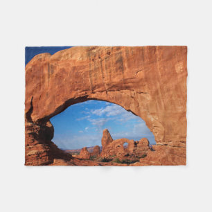 Utah, Arches National Park, Turret Arch 3 Fleece Blanket
