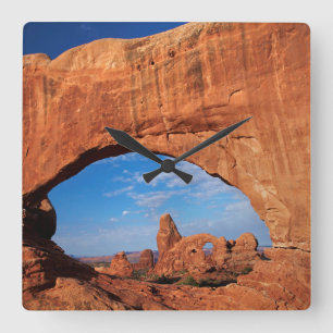 Utah, Arches National Park, Turret Arch 3 Square Wall Clock