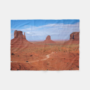 Utah. Arizona Border, Navajo Nation, Monument Fleece Blanket